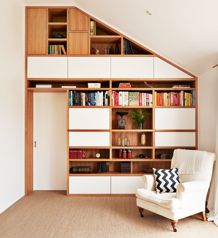 Auld Design custom joinery shelving unit | sustainable timber | handcrafted bespoke furniture Melbourne and Geelong